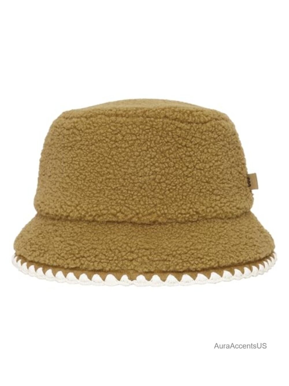 UGGfluff Scalloped Faux Fur Bucket Hat Fall Winter
